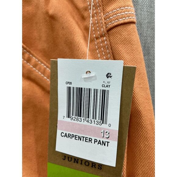 Dickies Juniors' Carpenter Pants - Muted Clay 13 - Picture 4 of 5